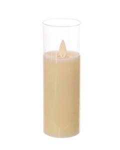 Will's Company LED Pillar Candle in Glass