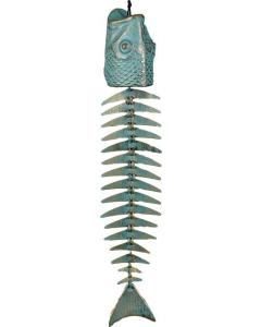 River's Edge Products Brass Bonefish Wind Chime