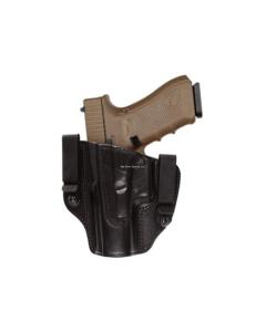 Tagua Gunleather Dual Clip Leather Holster -Black - Right Handed - Fits S&W J Frame / Ruger LCR / Bodyguard