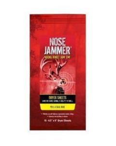 Nose Jammer Scent Elimination Dryer Sheets - 15 Pack