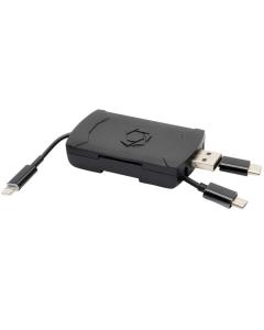 Stealth Cam 4-In-1 Card Reader For Ios & Android / Usb C, Micro Usb, Usb 2.0 & Lightning Connector