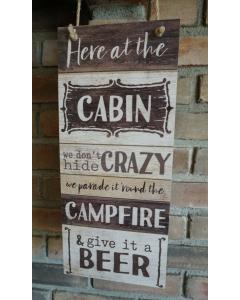 Young's Wood Cabin Sign