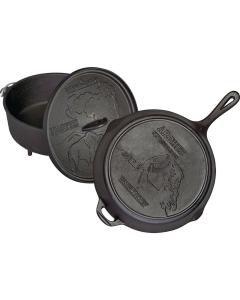 Camp Chef National Parks Cast Iron Set (12 in Dutch Oven, 12 in Skillet & Lid)