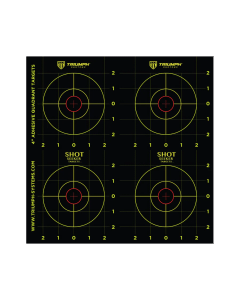 Triumph Systems Shot Seeker 4" Adhesive Quadrant Bullseye Target