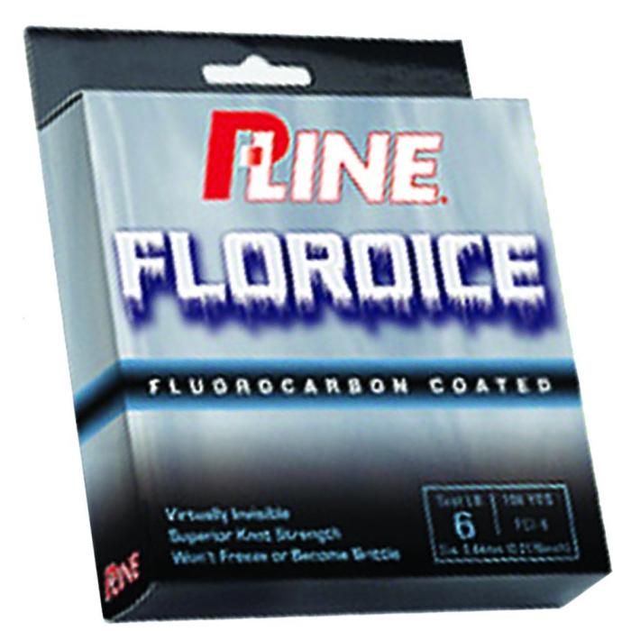 P-Line Floroice Fluorocarbon Coated Ice Line - 100 YDS.