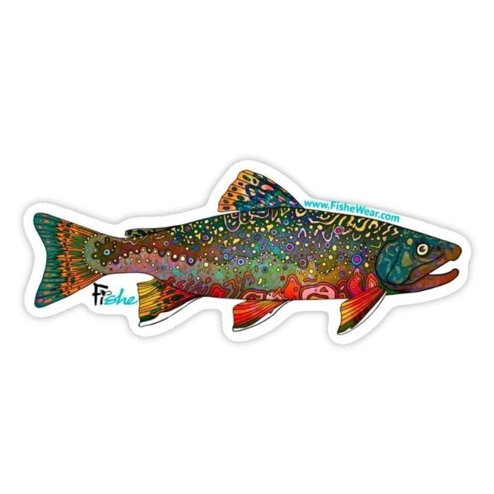 FisheWear Brookie Sticker