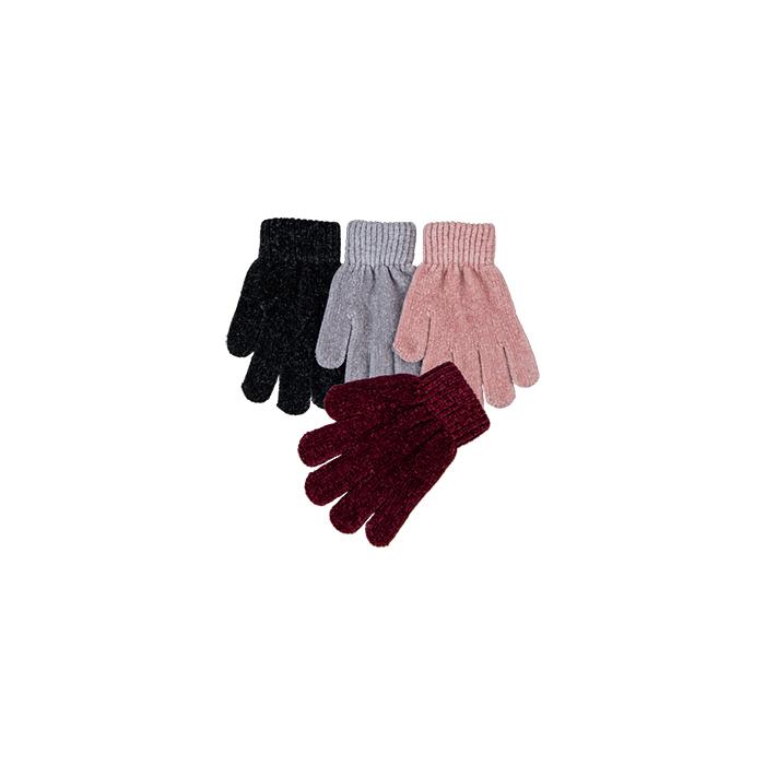 Broner Soft Chenille Stretch Gloves - Assorted - OSFM