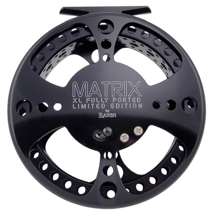 Raven Matrix XL Centerpin Float Reel - 5 1/8" - Black