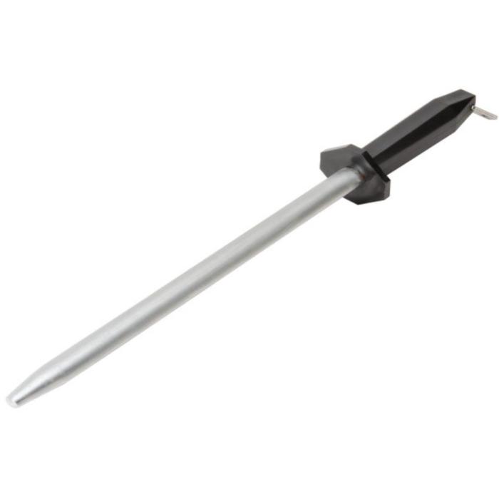 Victorinox 12" Oval Diamond Knife Sharpening Steel with Black Plastic Handle